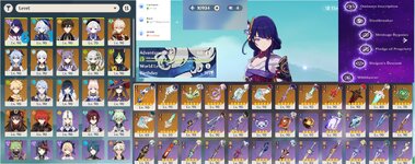 RaidenC6R1 FurinaC1 Zhongli Kazuha Ganyu Ayaka Nahida Ayato Yelan Kokomi Hutao AR60.jpg