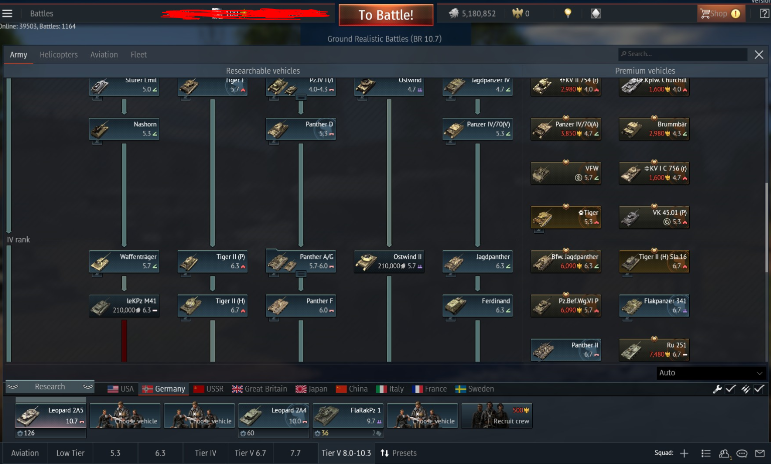 Selling 4SALE Personal War Thunder Acc Level 100 GER USSR Ground Force Main EpicNPC 